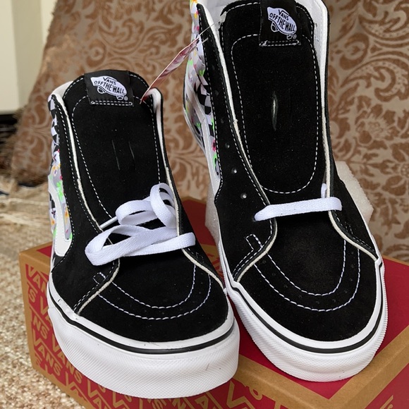 Vans Sk8-Hi Checker Cube Black/True White Men’s - Picture 8 of 16